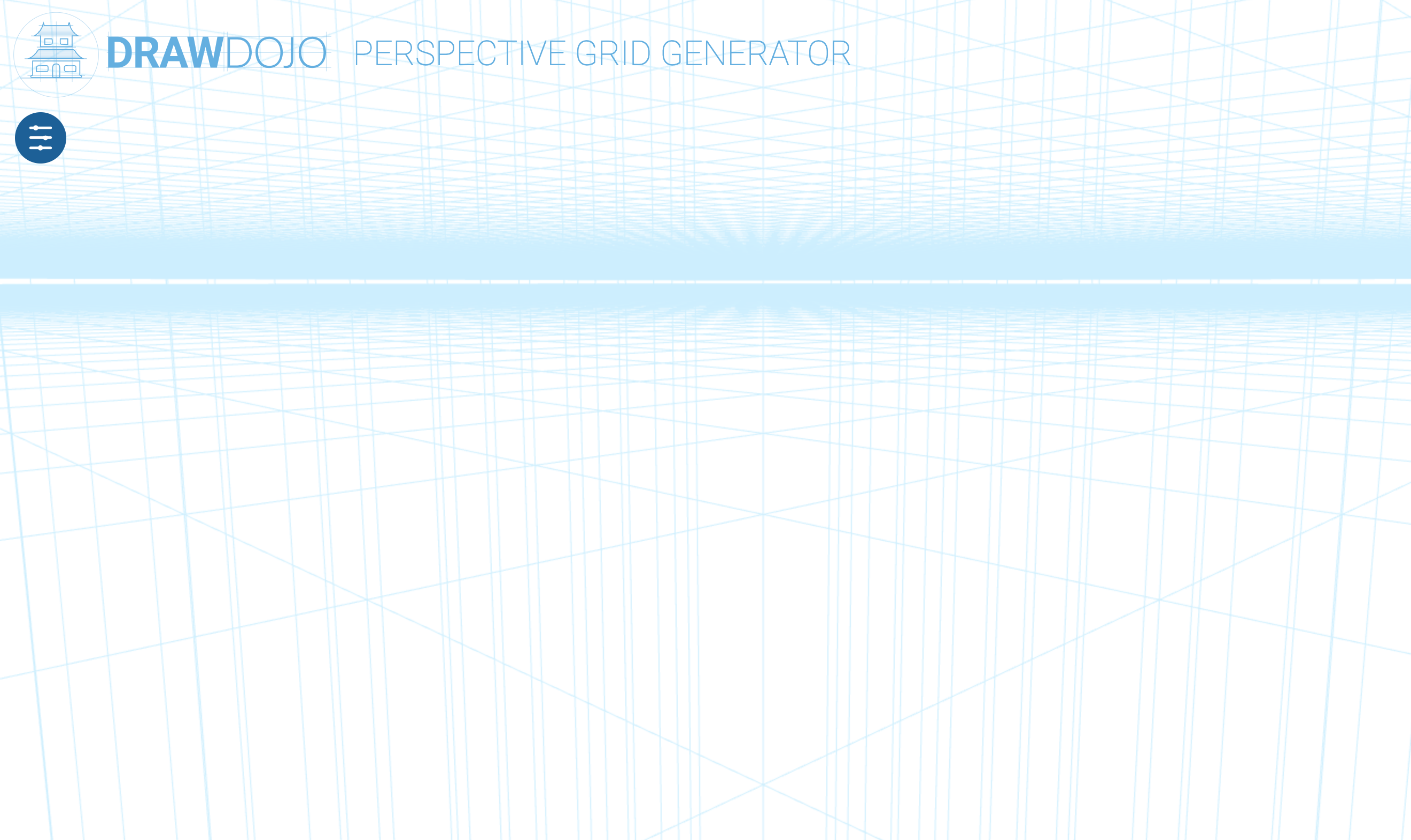 Printable perspective grid generated by DrawDojo's grid tool