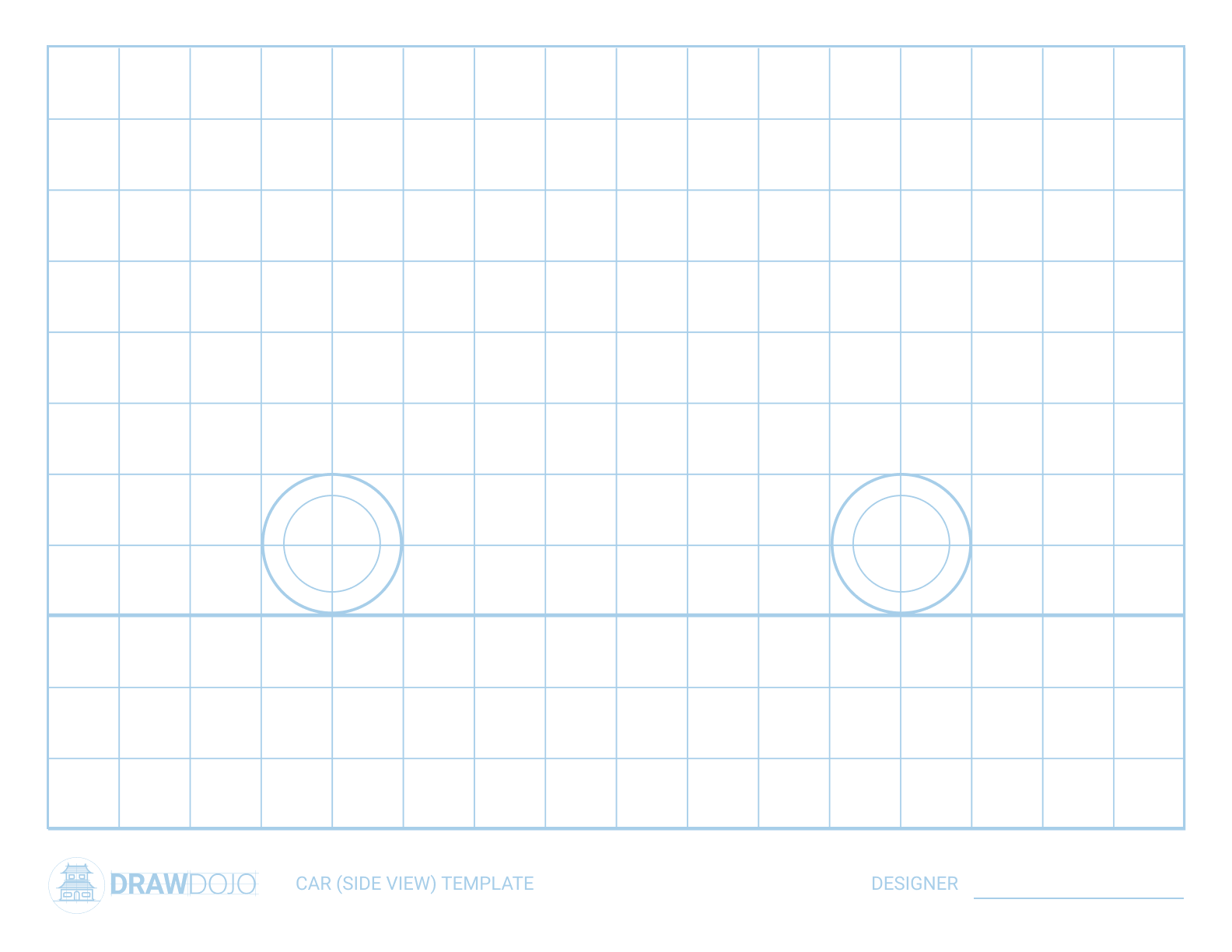 Car Drawing Template (Side)